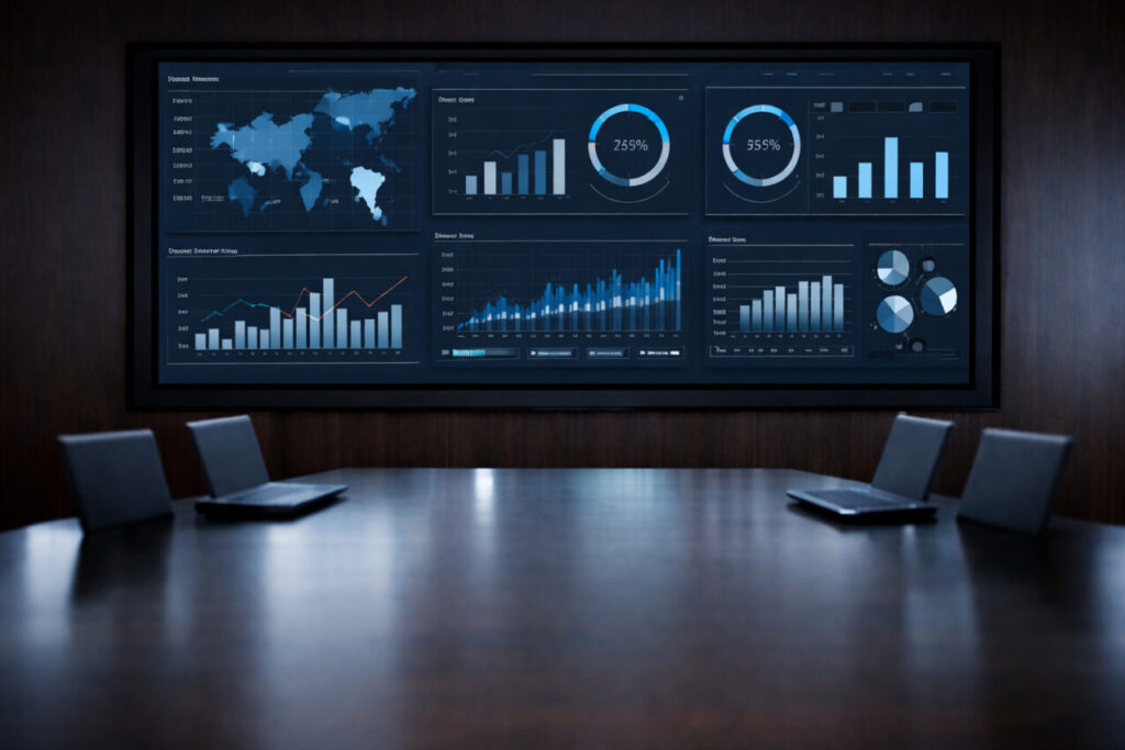 Management-Dashboard als Symbol für strategische Steuerung und Prozessklarheit